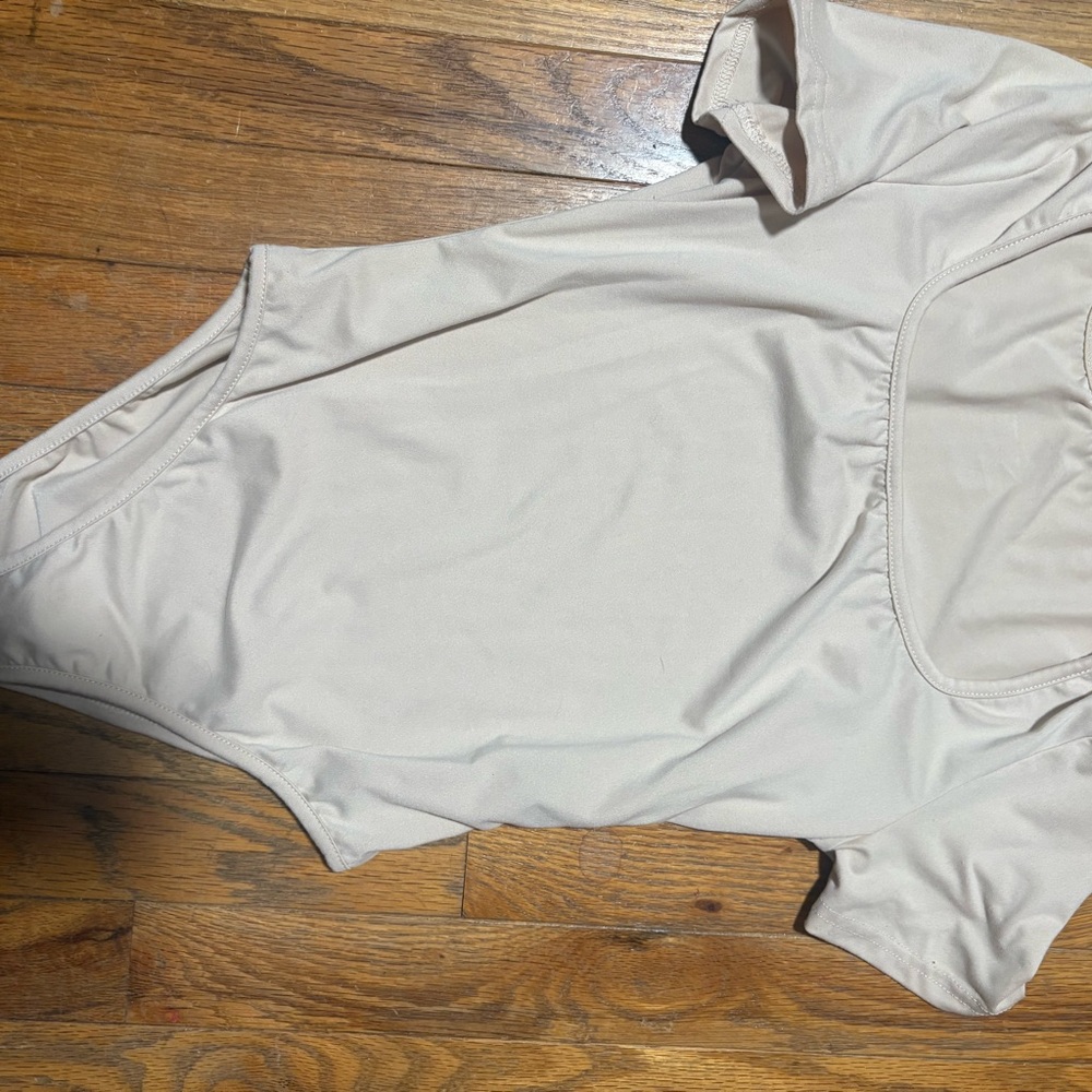 SHEIN cream bodysuit